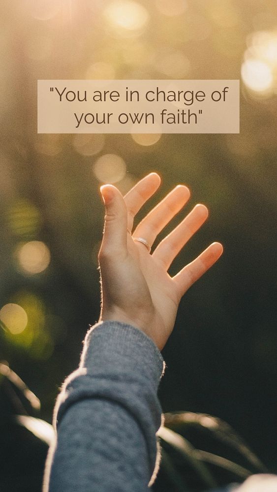 Faith quote Instagram story template, editable text