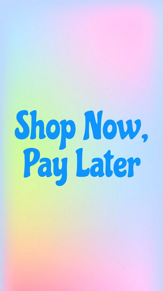 Shop now, pay later Instagram story template, editable text