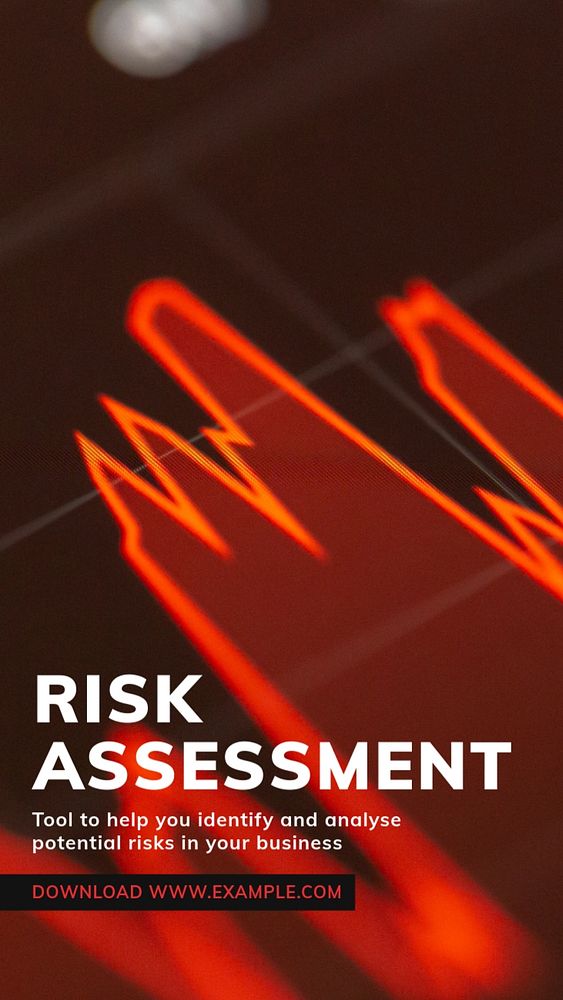 Risk assessment Instagram story template, editable text