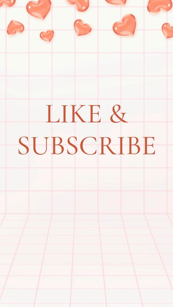 Like & subscribe  Instagram story template, editable text