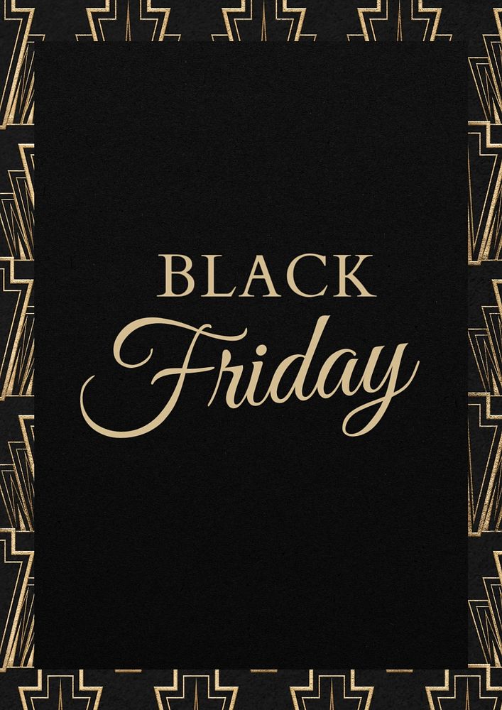 Black Friday poster template, editable text