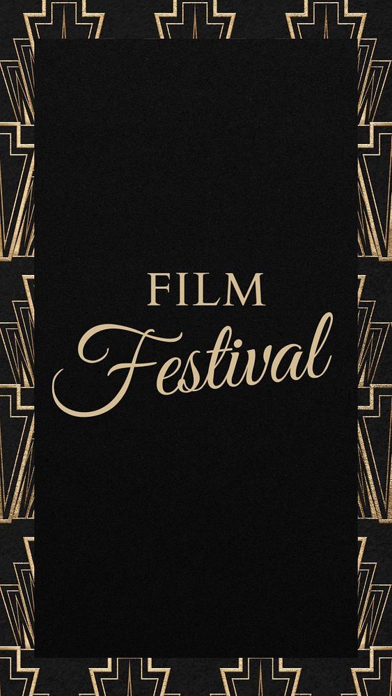 Film festival social story template, editable design