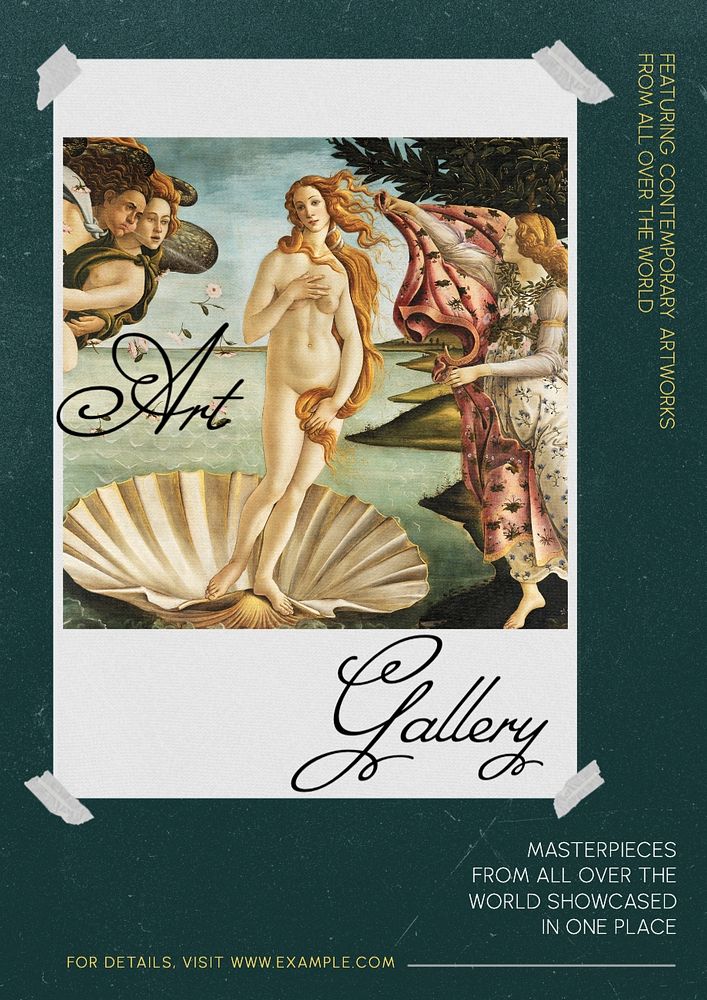 Art gallery poster template