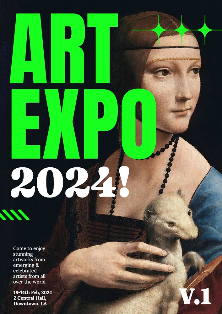 Art expo poster template