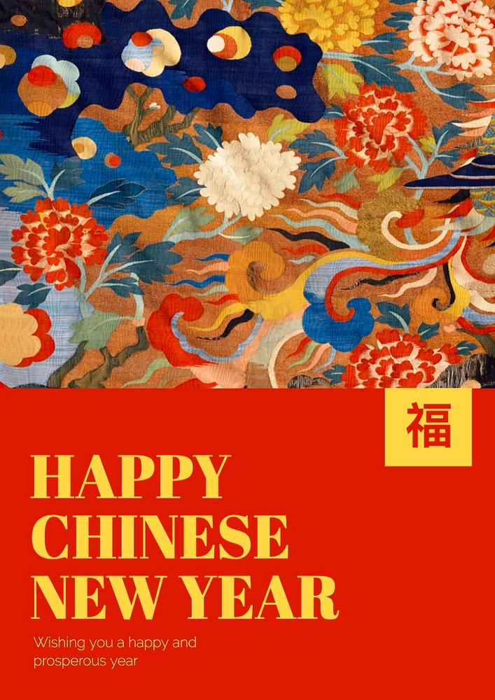 Chinese New Year poster template and design