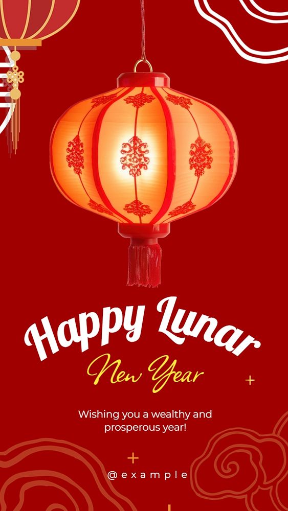 Lunar New Year Instagram story template