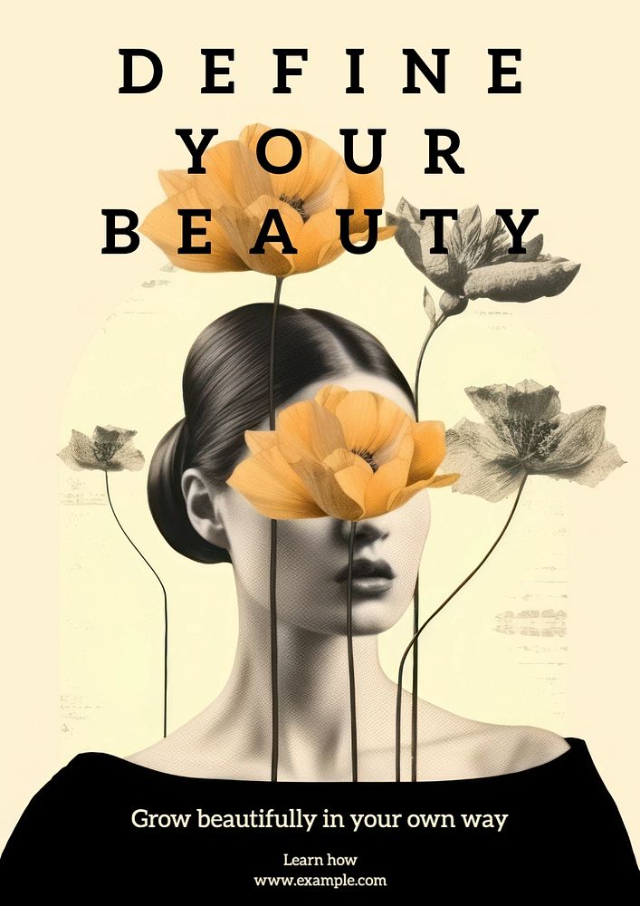 Define your beauty poster template