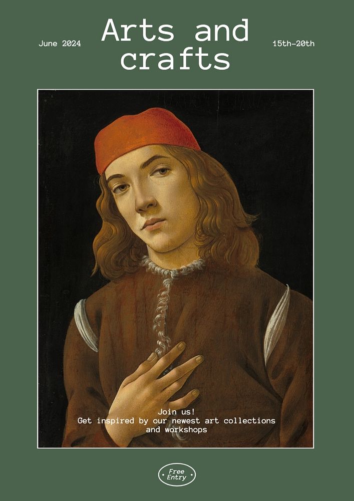 Art and craft poster template Premium Editable Template rawpixel