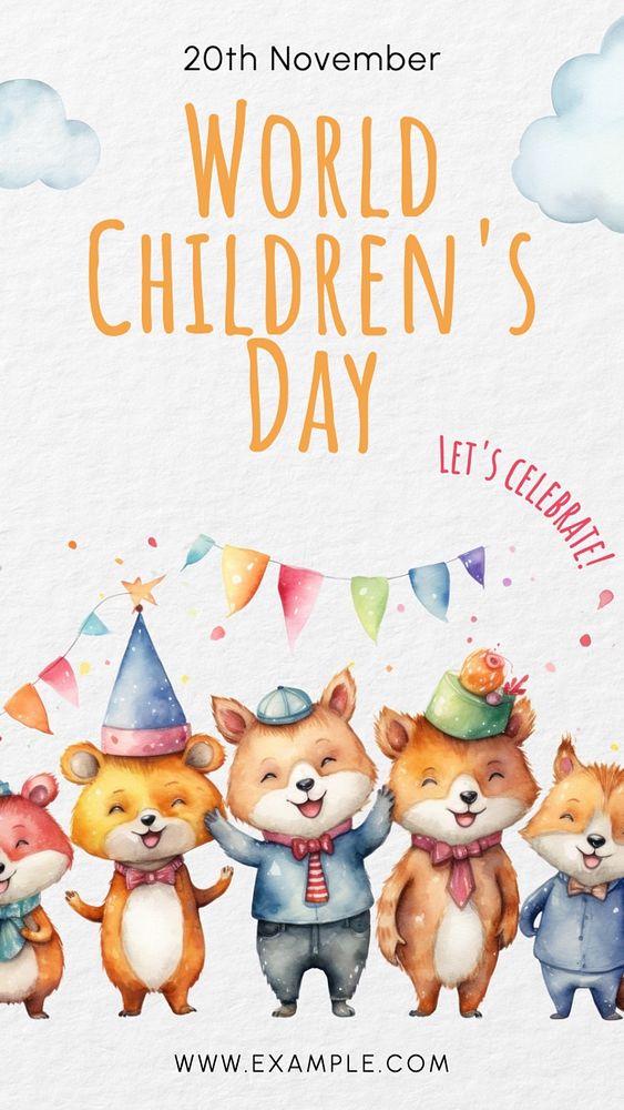 Children's day Instagram story template