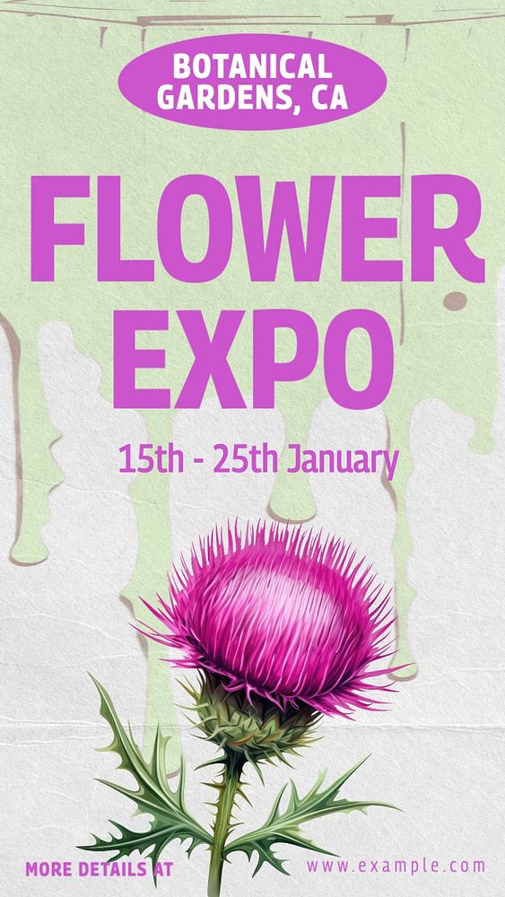 Flower expo Instagram story template