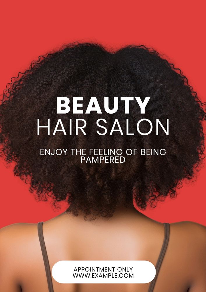 Beauty Hair Salon poster template