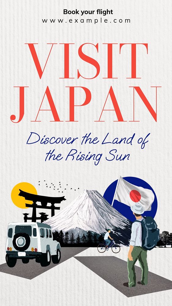 Visit Japan Instagram story template