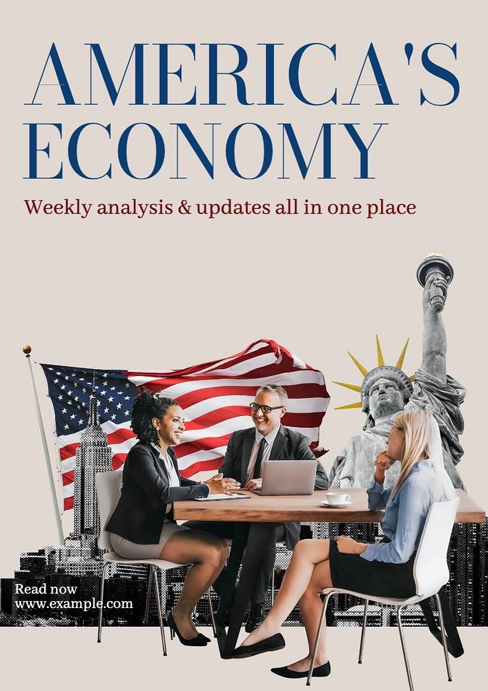 Economy poster template