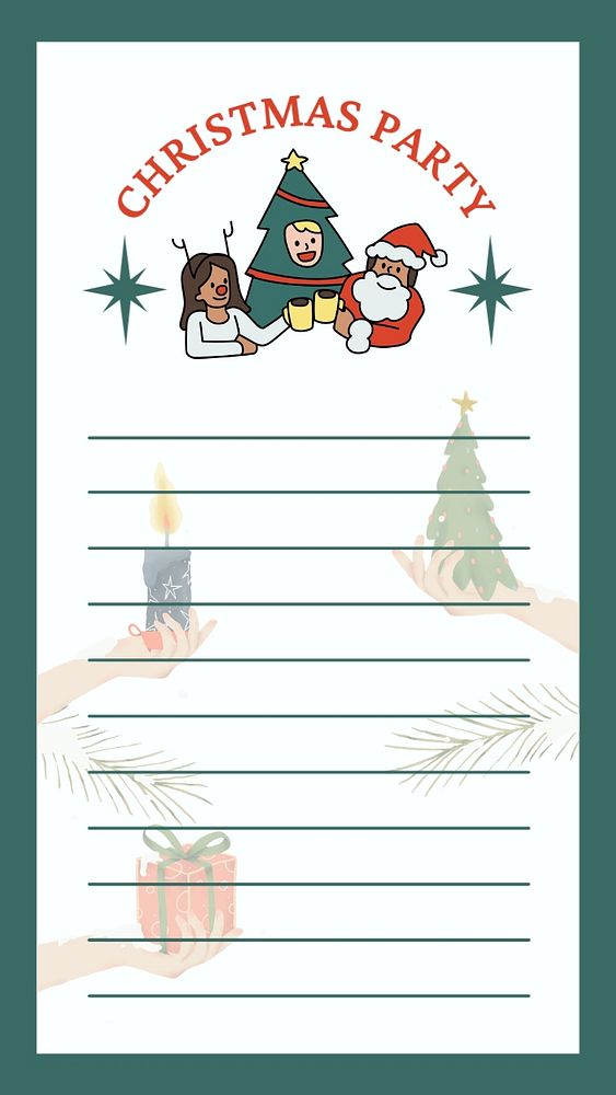 Christmas party planner template