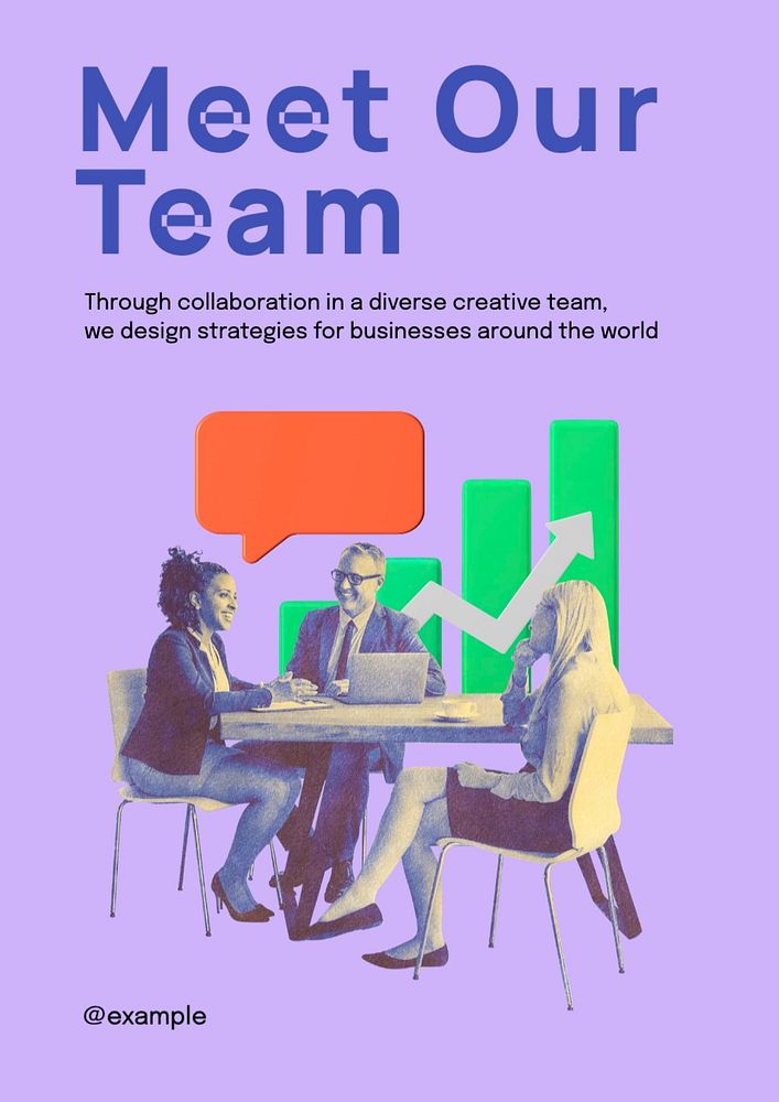 Meet our team poster template