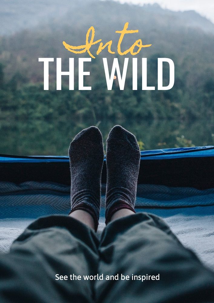 Into the wild poster template