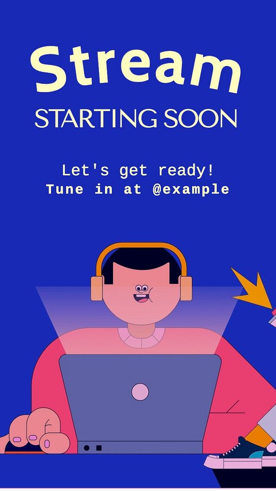 Streaming soon Instagram story template