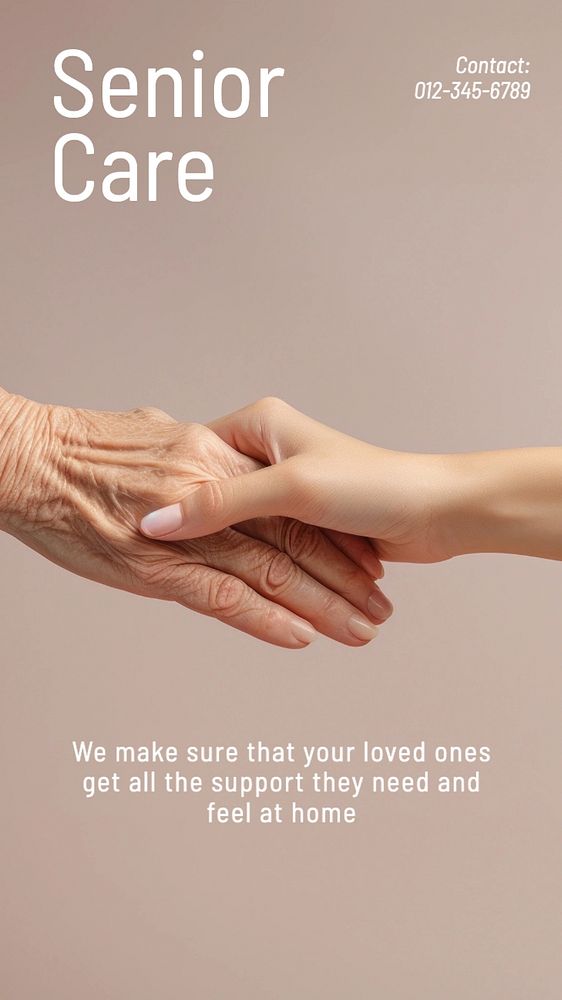 Senior care Instagram story template