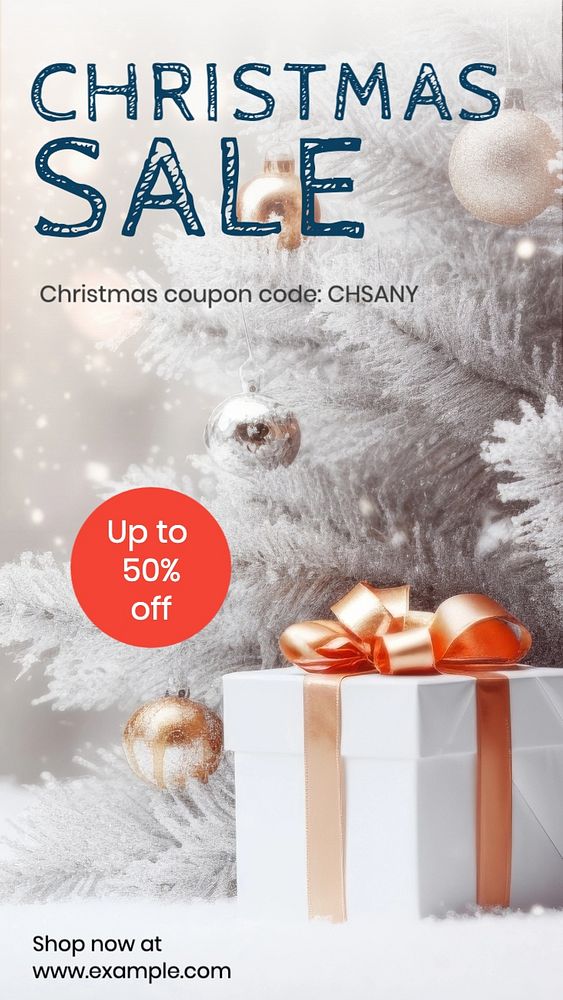 Christmas sale Instagram story template