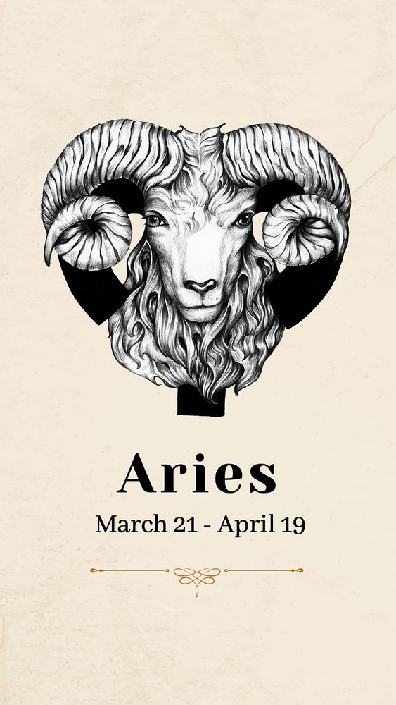 Aries Instagram story template