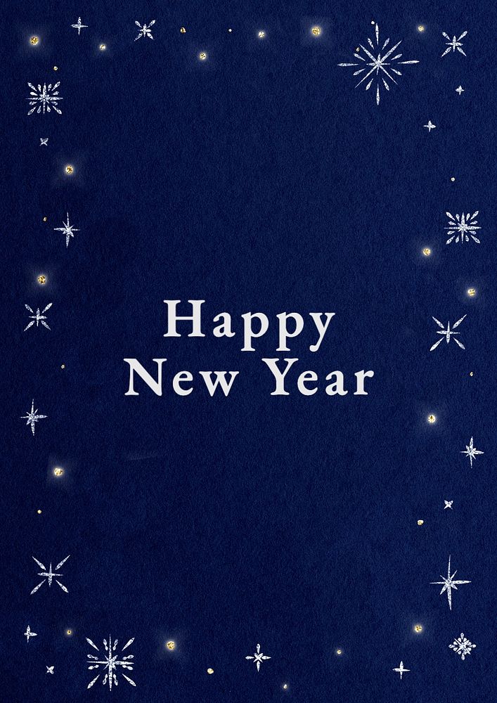 Happy New Year poster template