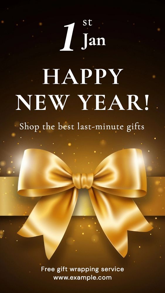 New year sale Instagram story template