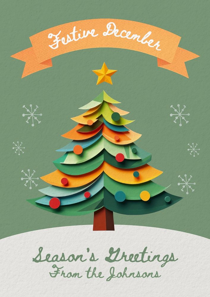 Season's Greetings poster template