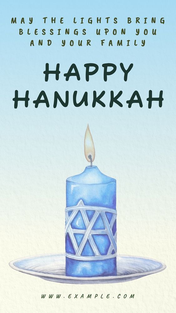 Happy Hanukkah Instagram story template