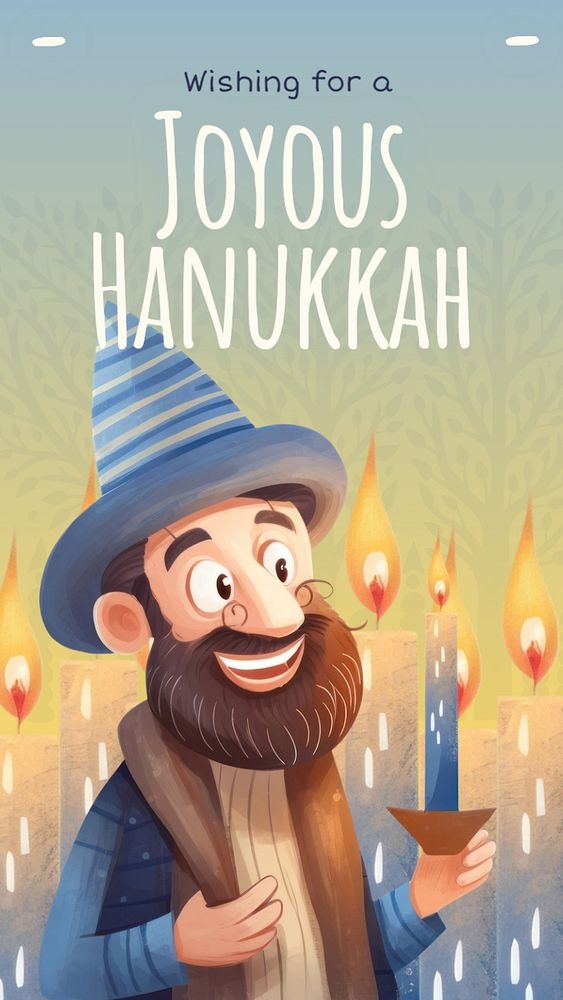 Happy Hanukkah Instagram story template