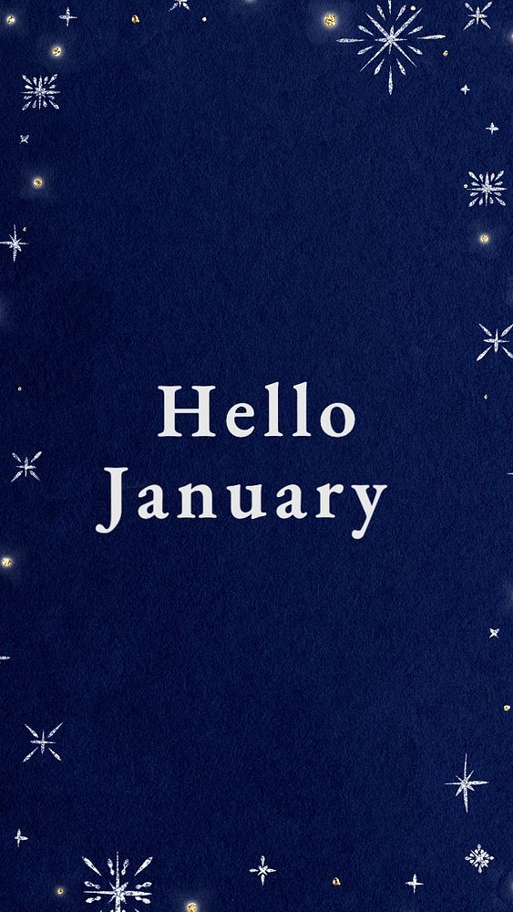 Hello January Instagram story template