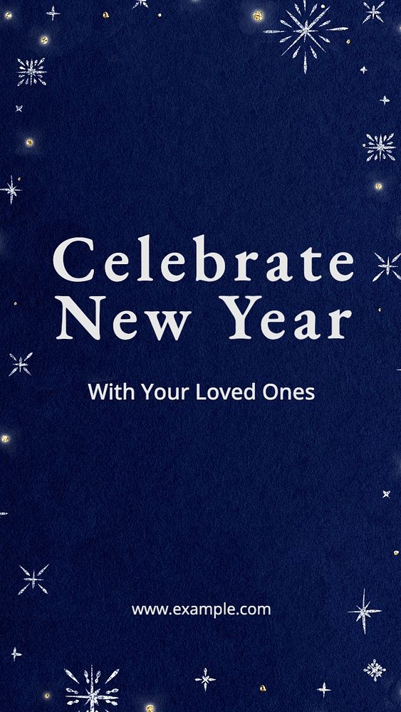 New Year celebration Instagram story template