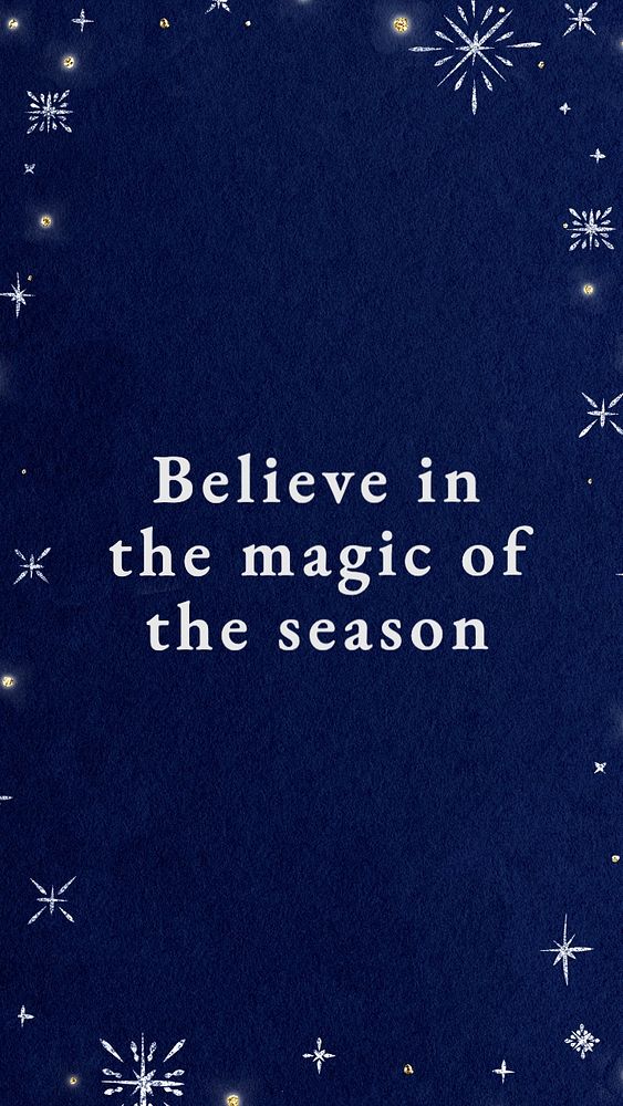 Magic & season quote Instagram story template