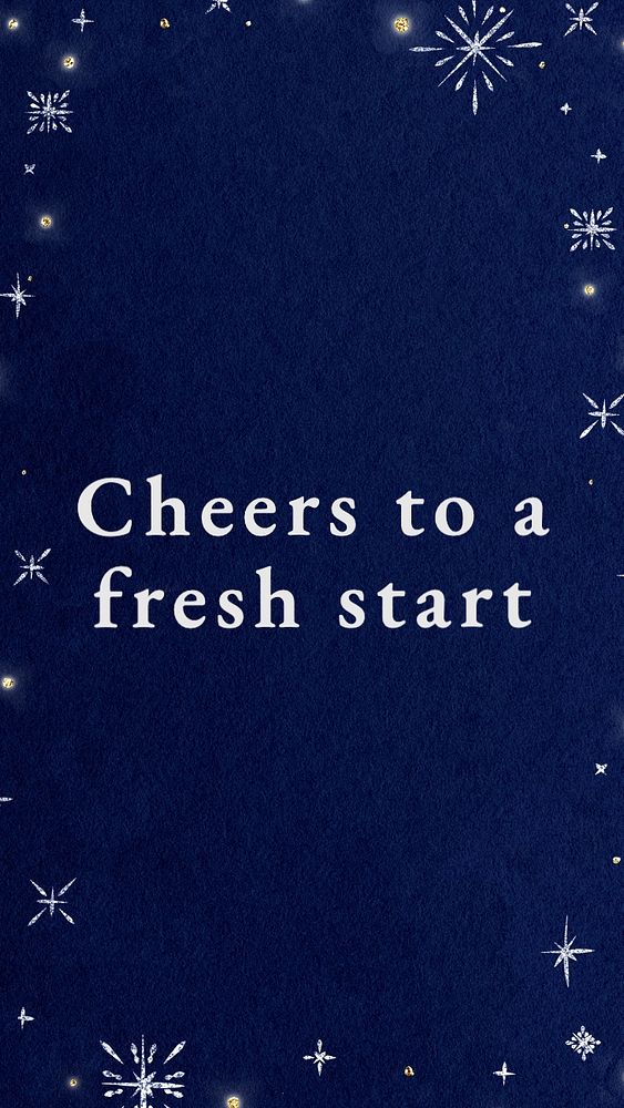 Cheers to a fresh start Instagram story template