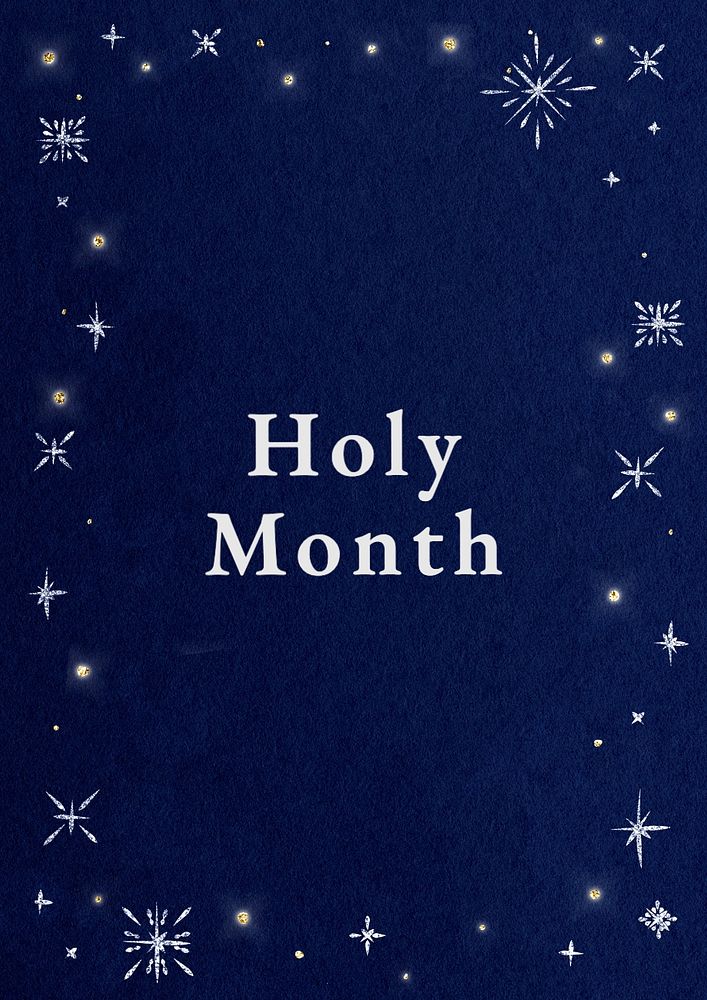 Holy month poster template