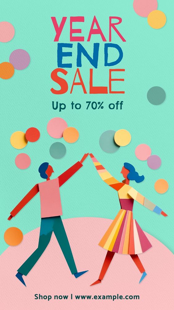 Year end sale Instagram story template