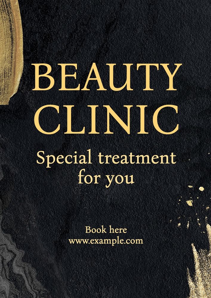 Beauty clinic poster template