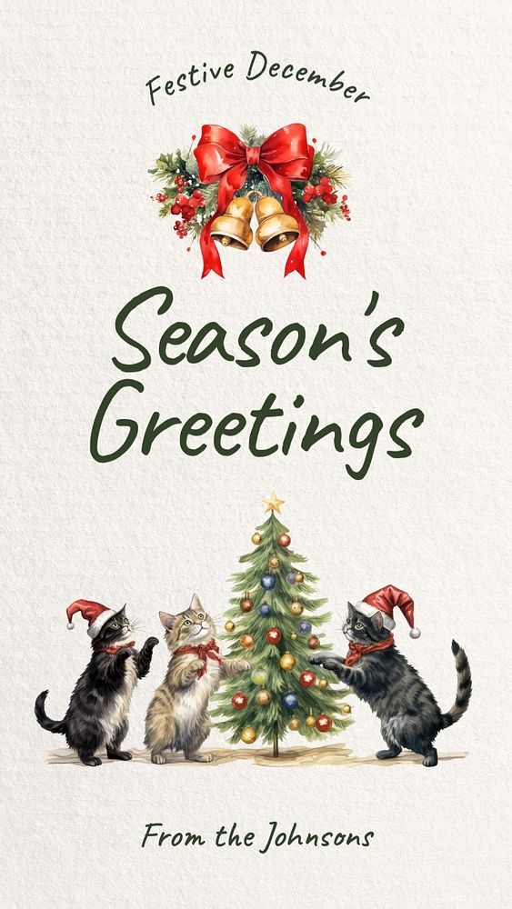 Season's Greetings Instagram story template