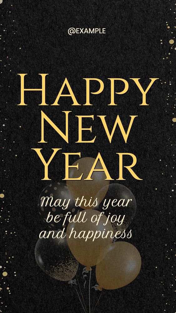 Happy New Year Instagram story template