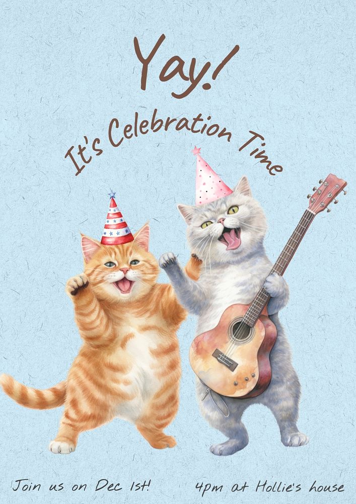 Celebration party poster template