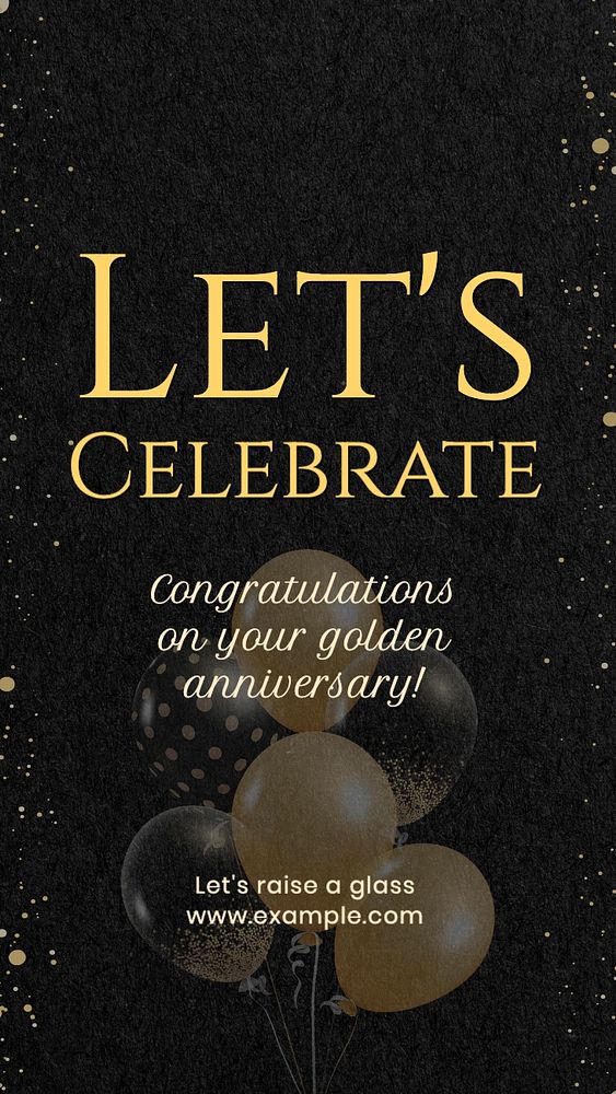 Let's celebrate Instagram story template