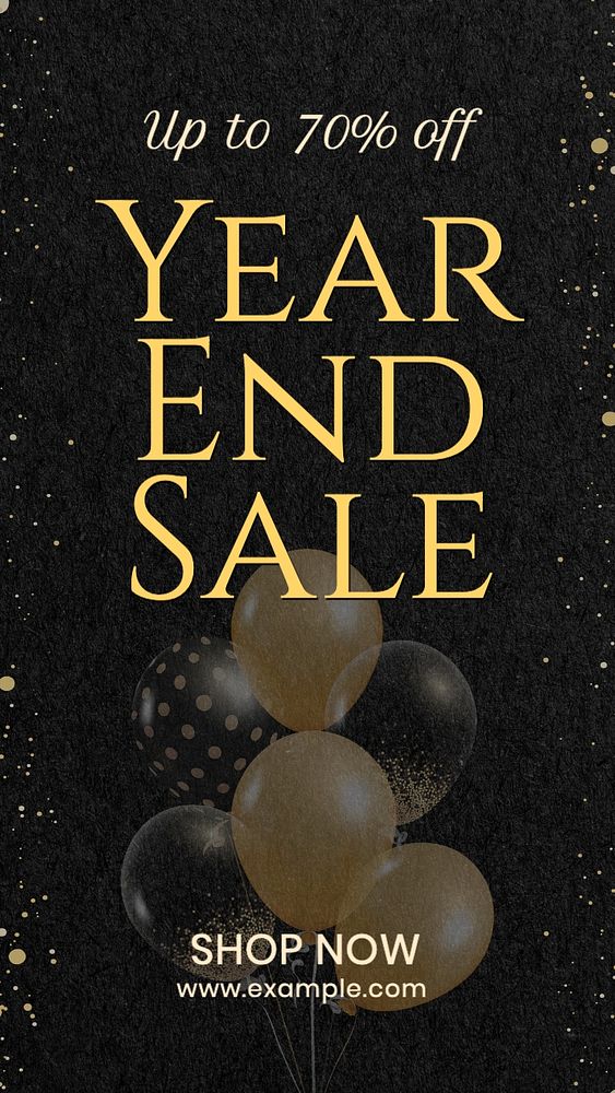 Year end sale Instagram story template