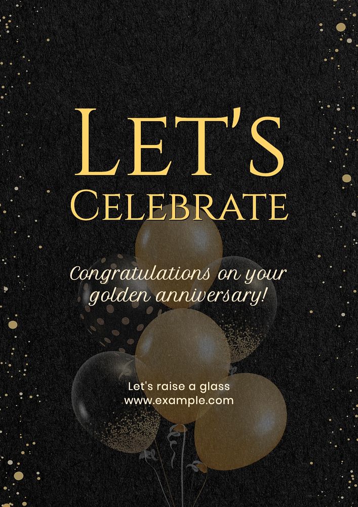 Let's celebrate poster template