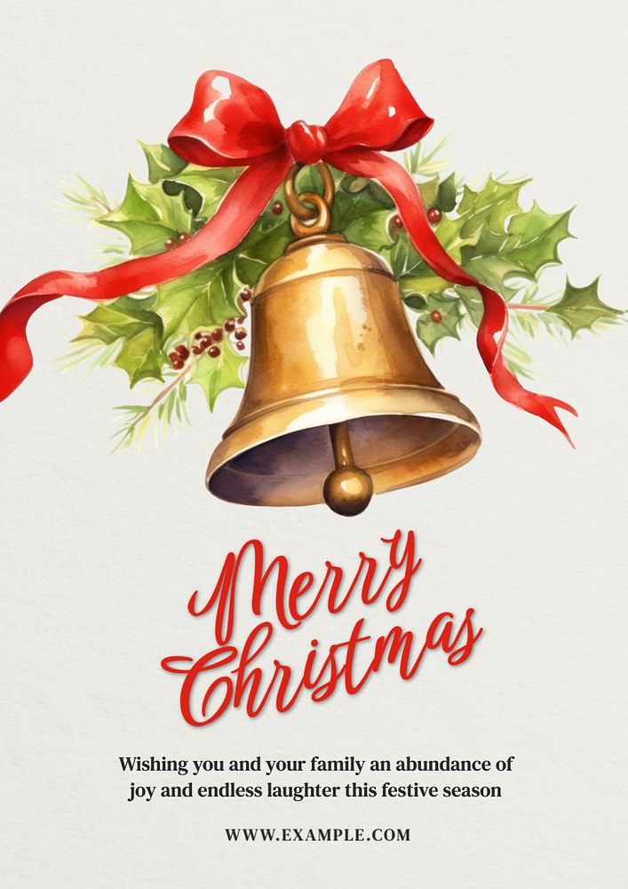 Merry Christmas poster template