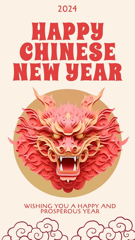 Chinese New Year Instagram story template