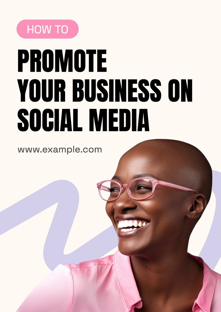 Business promotion poster template