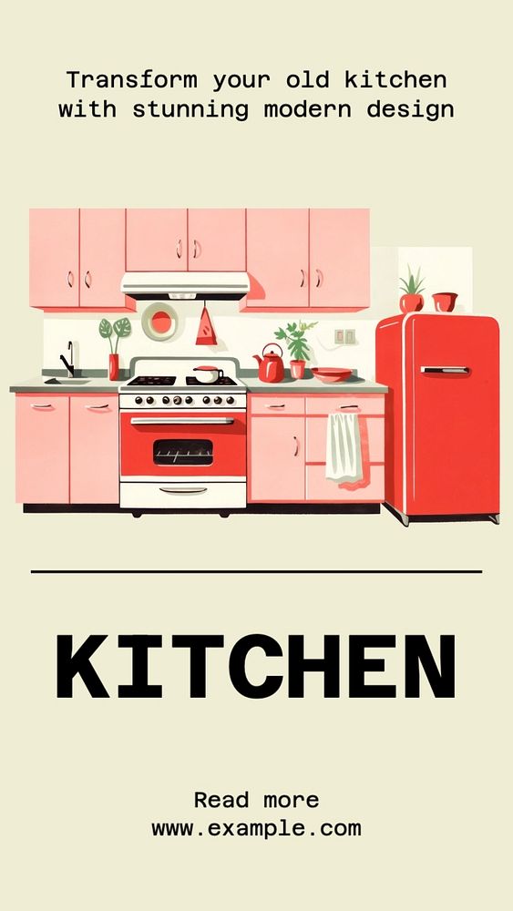 Kitchen Instagram story template