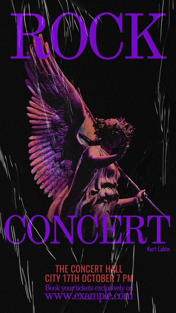 Rock concert Instagram story template