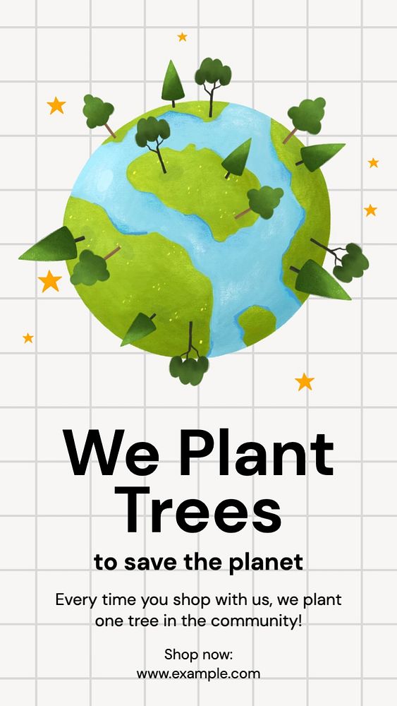 Plant a tree Instagram story template