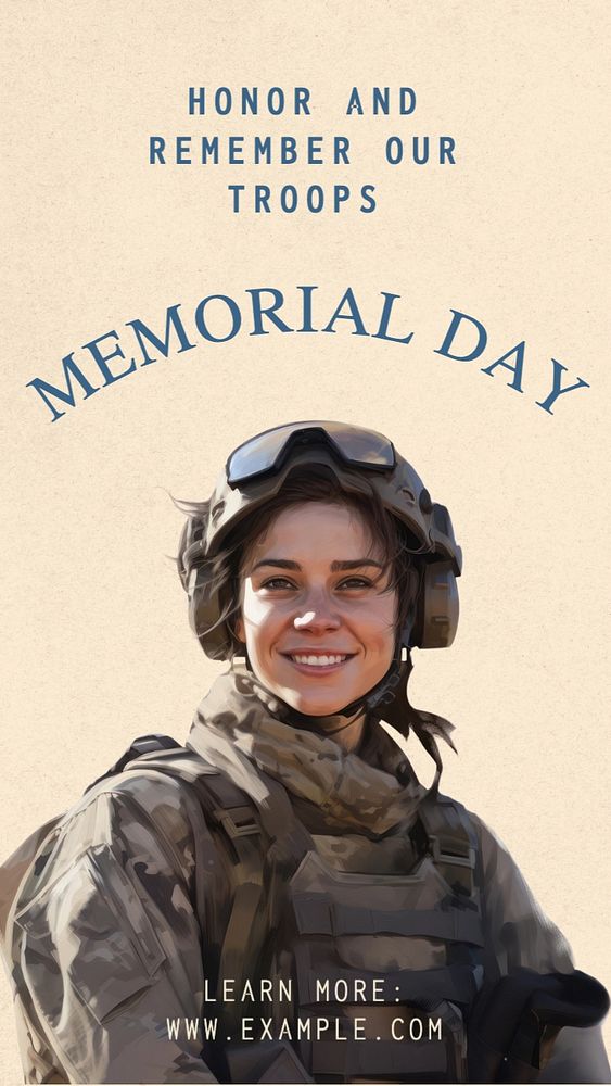 Memorial day Instagram story template