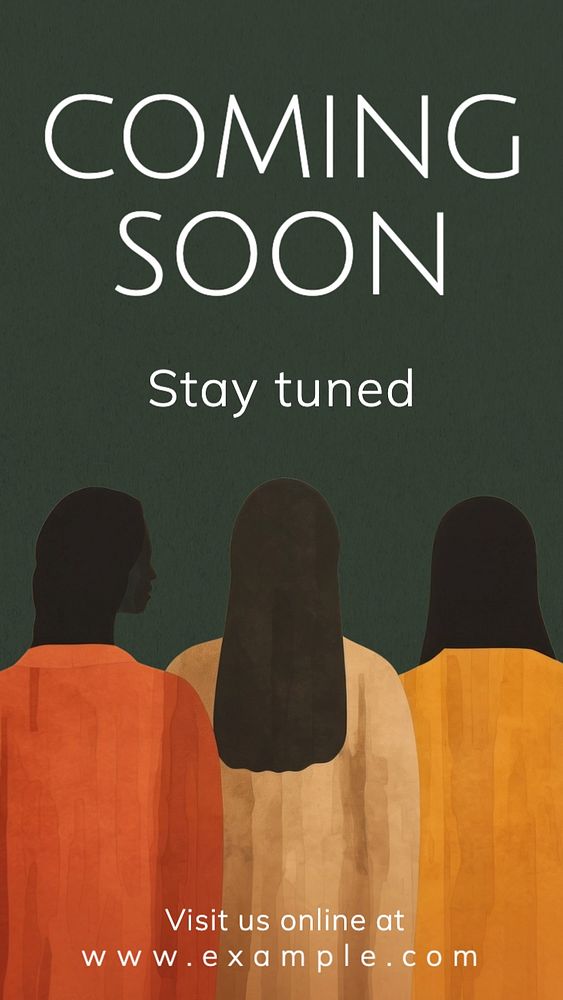 Coming soon Instagram story template